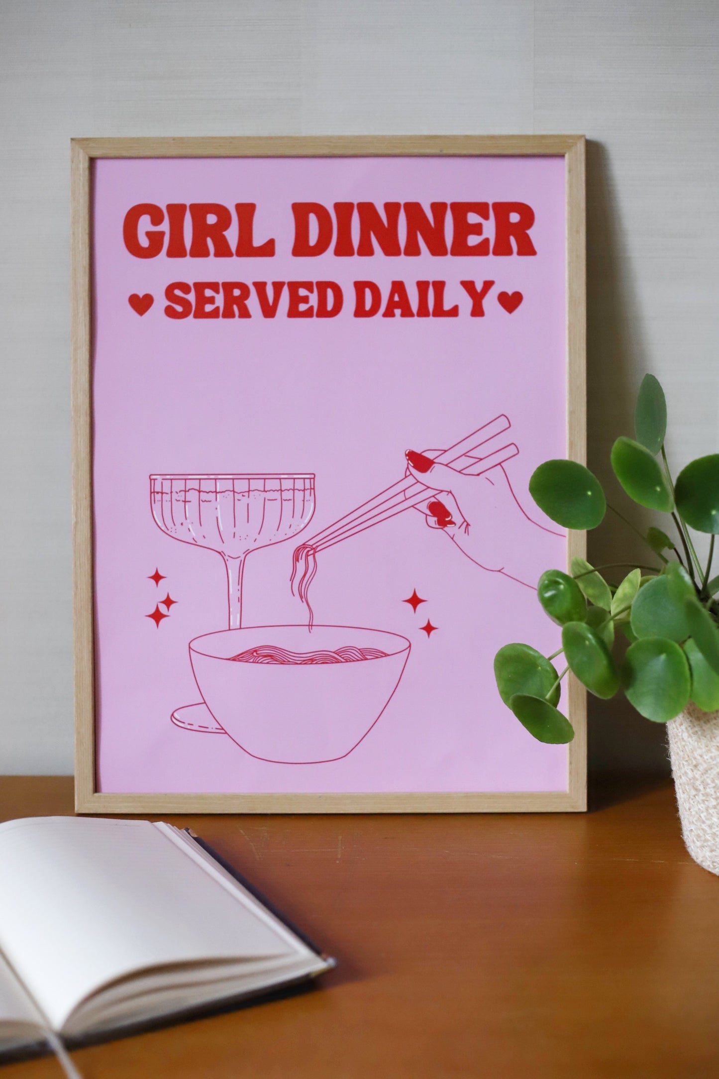 Girl Dinner-juliste