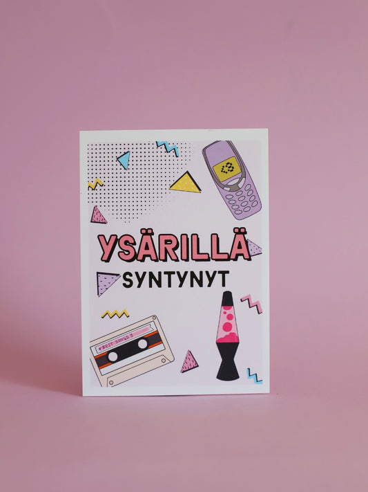 Ysärillä syntynyt -postikortti