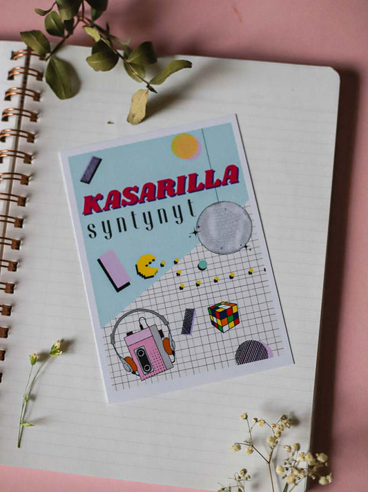 Kasarilla syntynyt-postikortti