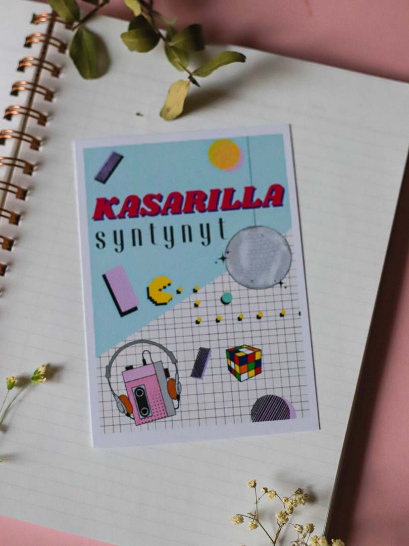Kasarilla syntynyt-postikortti