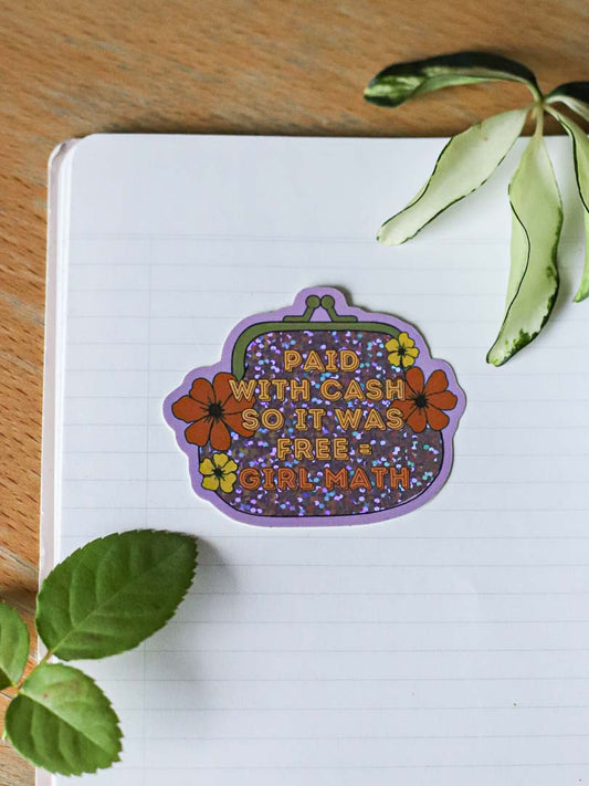 Girl Math-glittertarra | Puhelina Creative