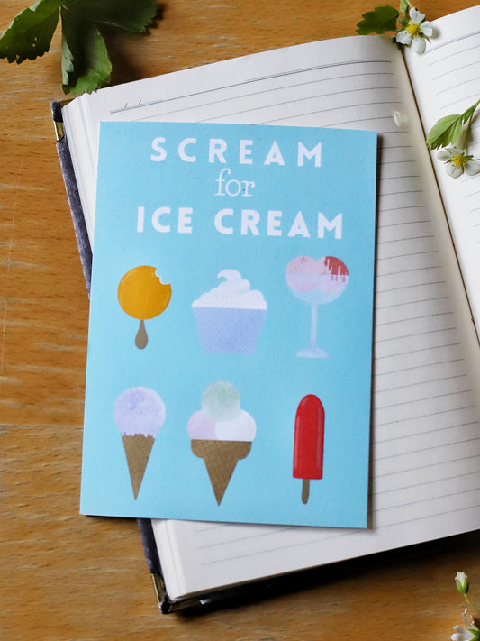 Scream for Ice Cream-postikortti
