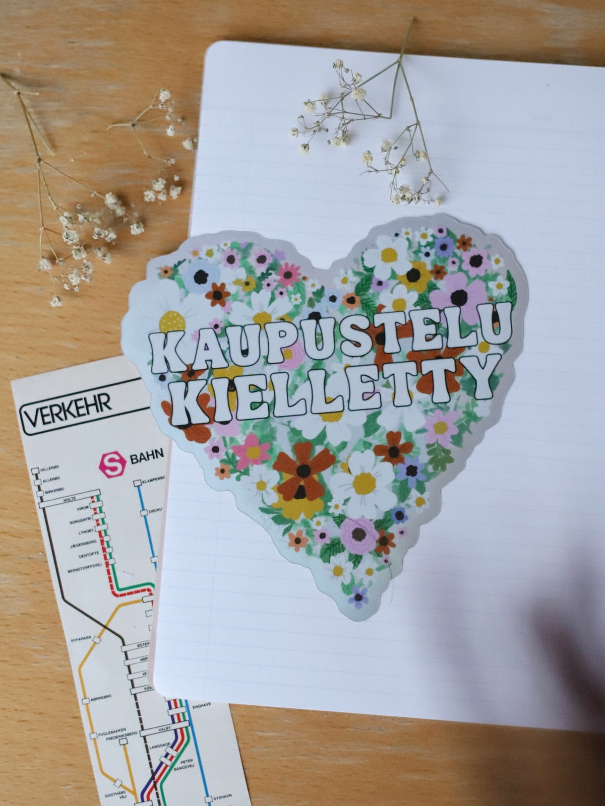 KAUPUSTELU KIELLETTY-ovitarra
