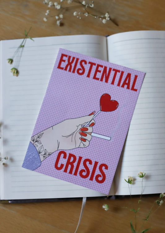 Existential crisis-postikortti