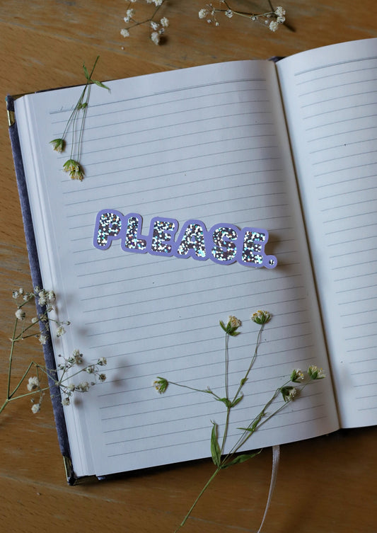 PLEASE.-glittertarra