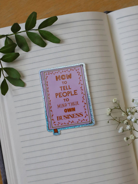 Self help book- tarra